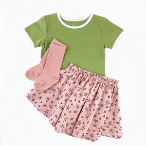 NEW! June & January Avocado retro ringer tee Size 2T